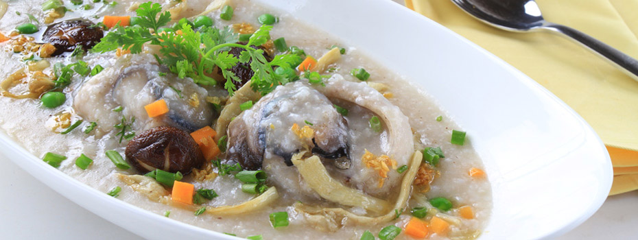 Tuna Eyes And Mix Mushroom Congee